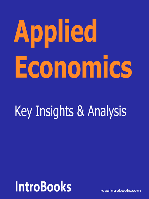 Title details for Applied Economics by Introbooks Team - Available